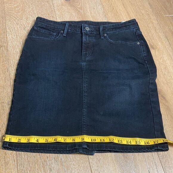 Levi’s denim pencil skirt dark wash 27 - Picture 6 of 8